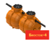Комплект колодцев пластиковых (септик) Биосток-4  с установкой "Биофильтр" (комплект)