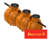 Комплект колодцев пластиковых (септик) Биосток-5 (2,5 куб.м) с установкой "Биофильтр" (комплект)
